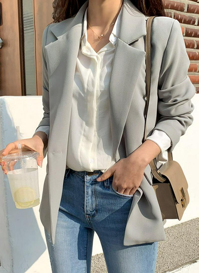 フラップワンボタンジャケット