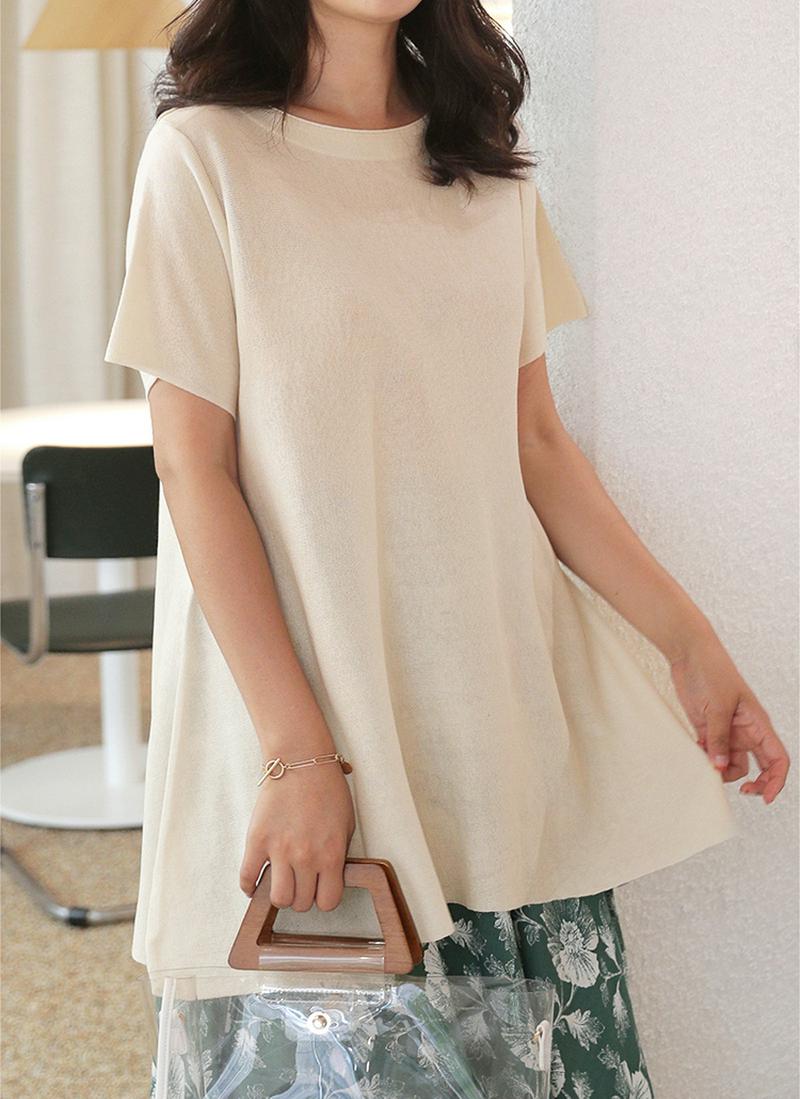 ラウンドロングニット・全3色