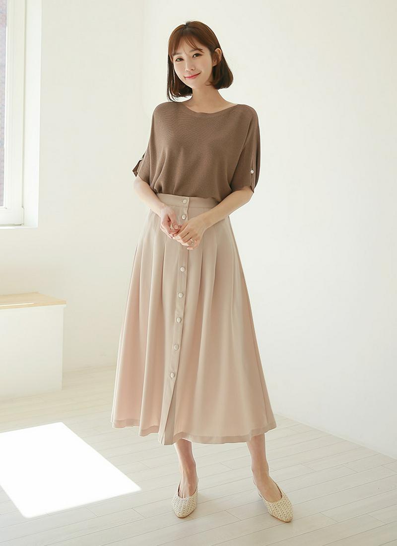 スリットパールカフスニット