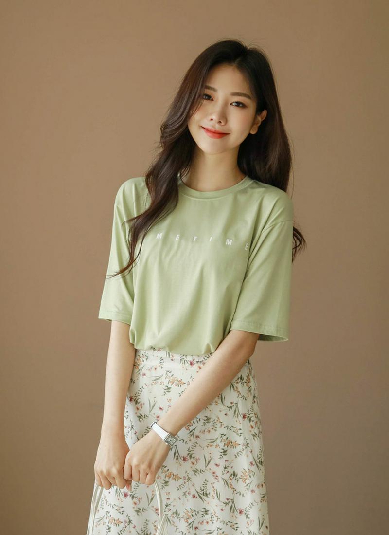 ソフトカラーレタリングTシャツ