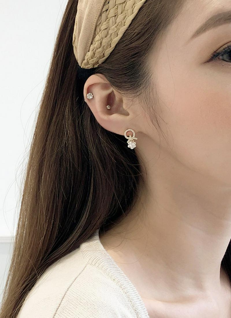 ミニパールドロップピアス2SET