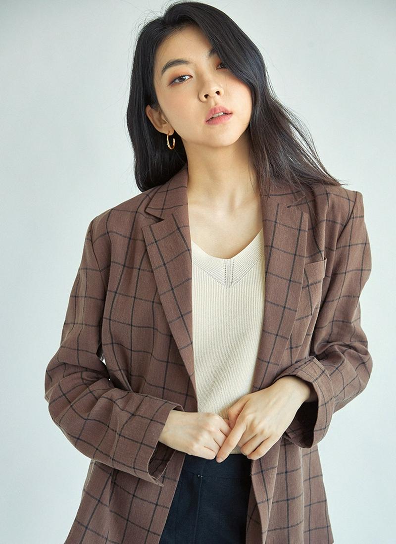 グラフチェックジャケット