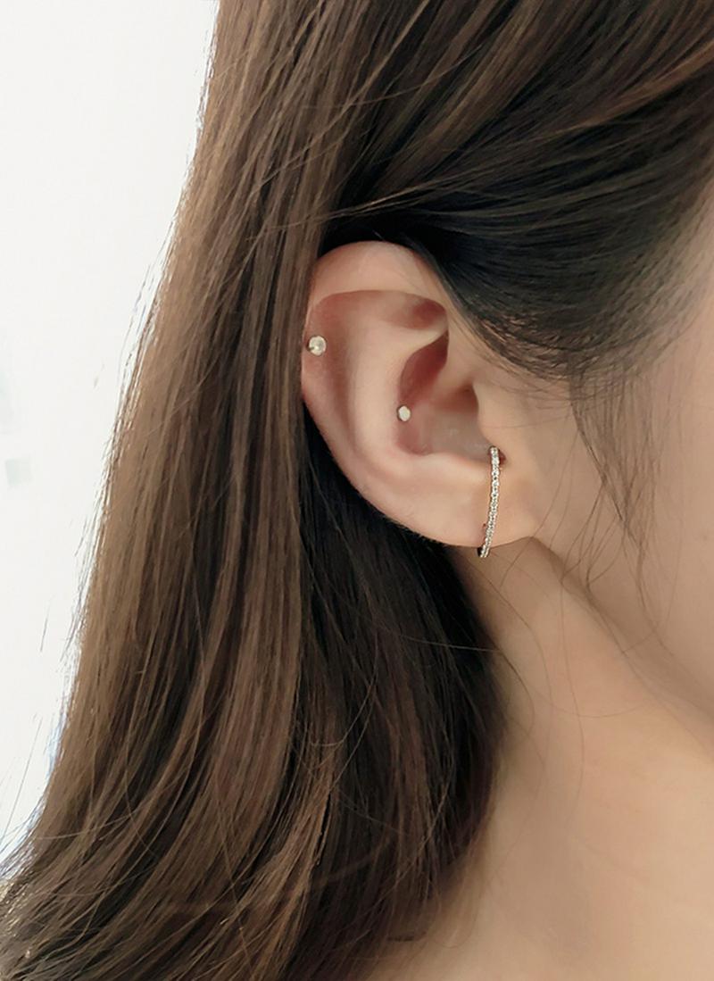 キュービックカーブピアス2SET