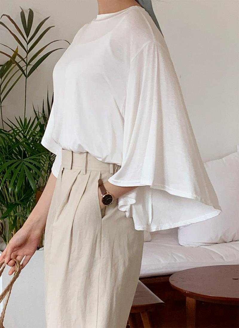 フレアスリーブTシャツ・全4色