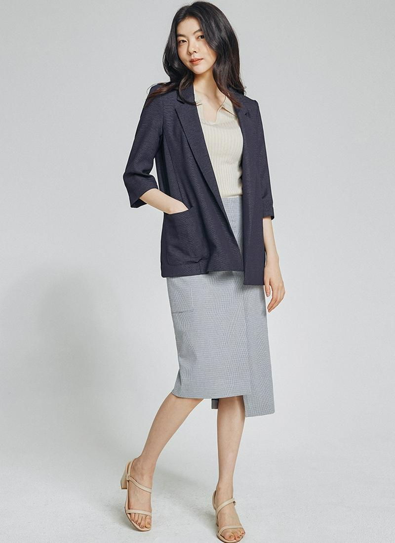 オープンジャケット(ネイビー)