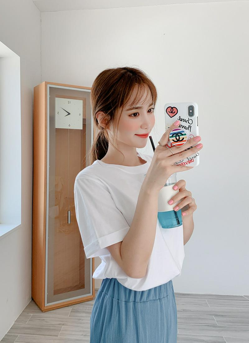 ロールアップベーシックTシャツ