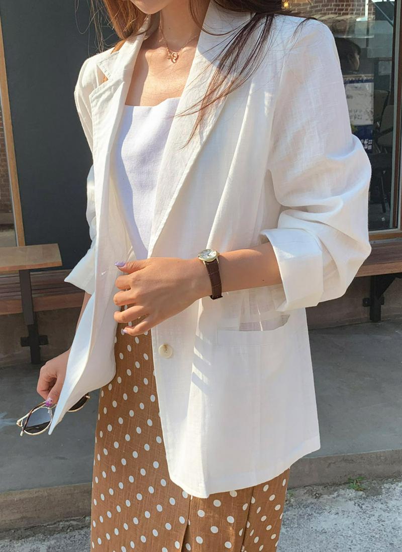 Ronchinリネンブレンドジャケット