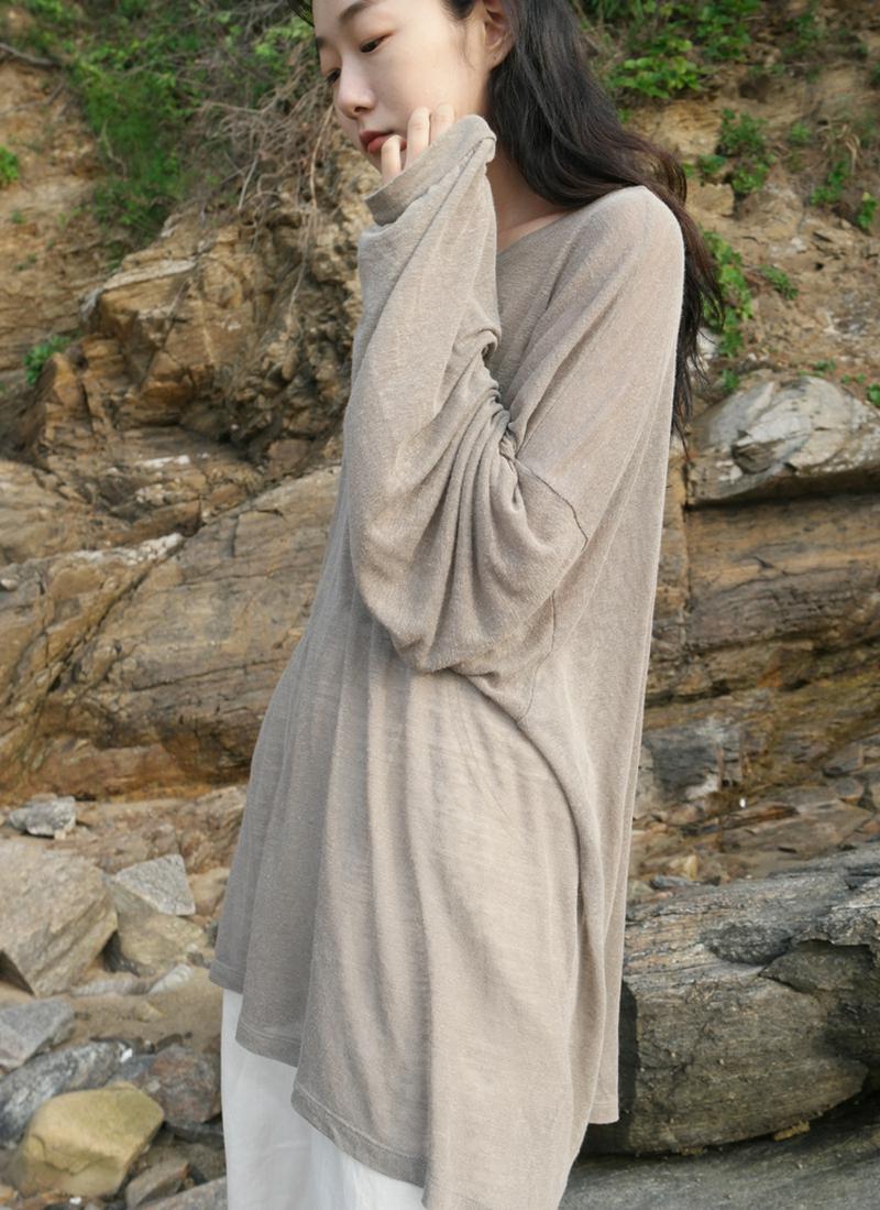 スウェットデザインルーズTシャツ