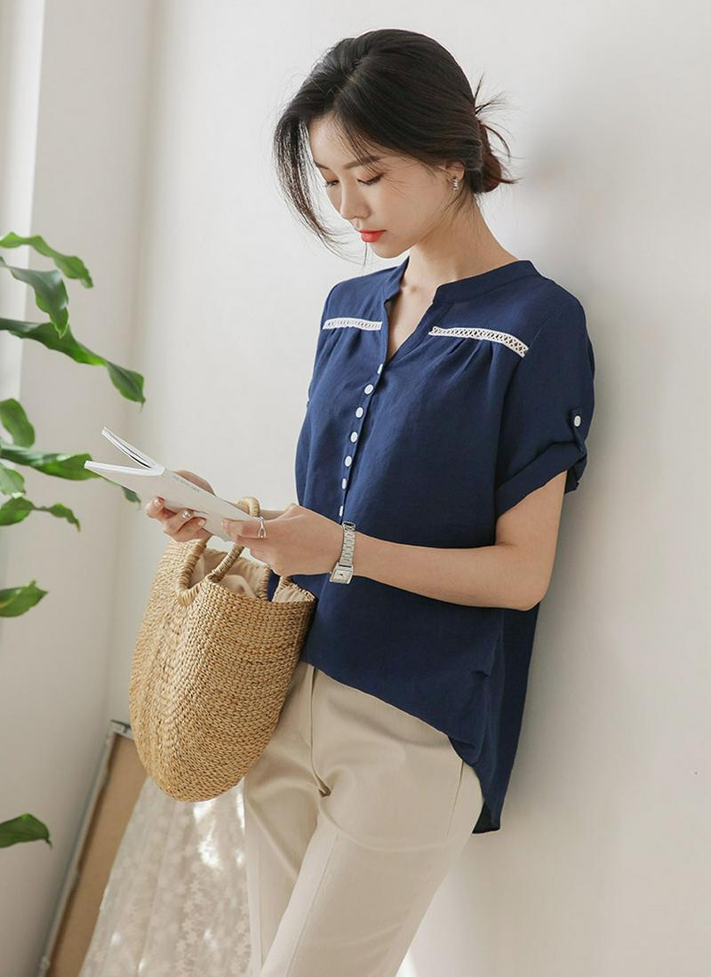 スキッパーレースラインシャツ