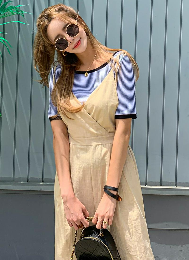 ラインボーダーTシャツ