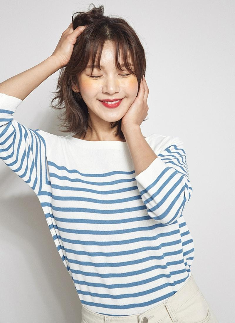 ボートネックボーダーTシャツ