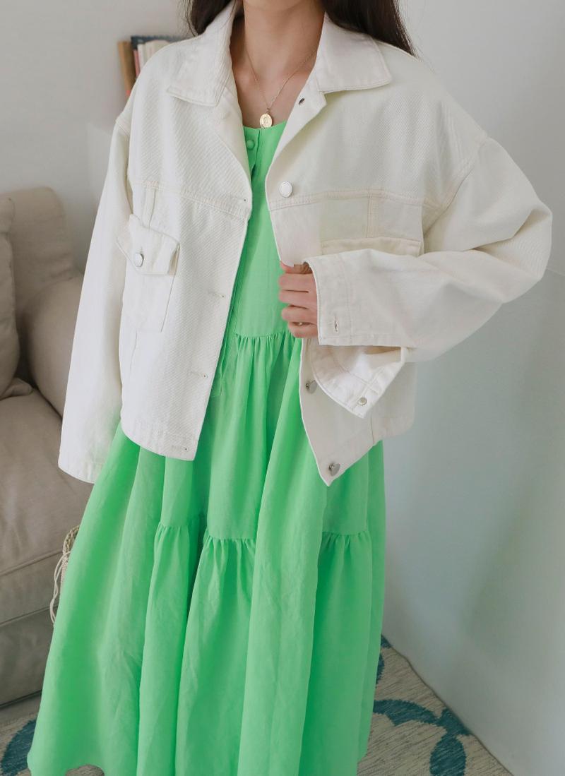 ポケットポイントステッチコットンジャケット