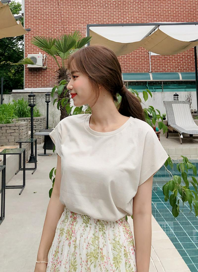フレンチスリーブデイリーTシャツ