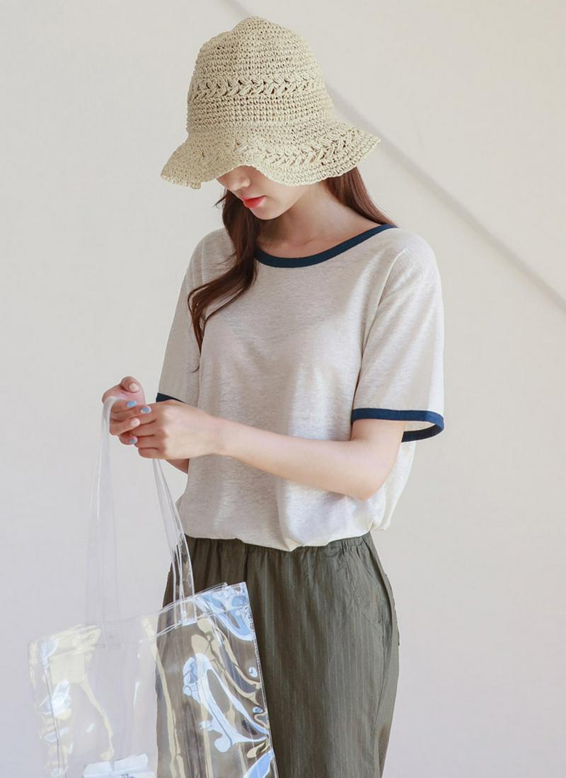 パイピングTシャツ