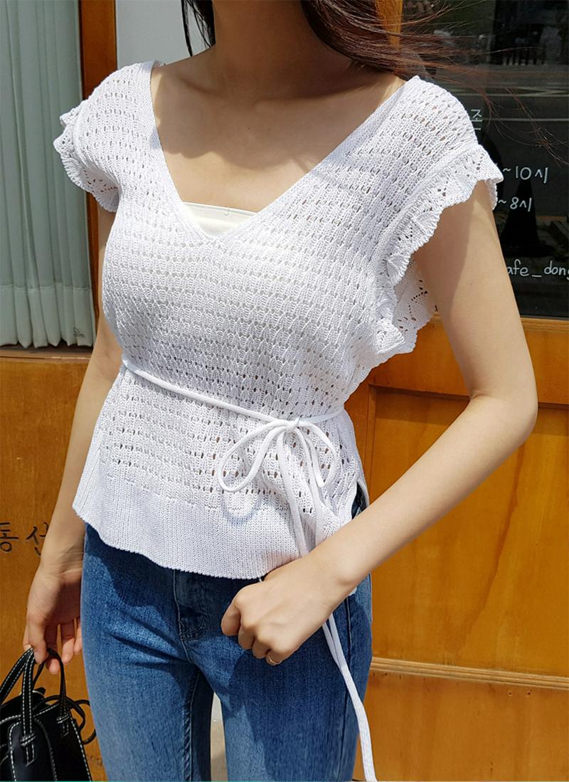 ストラップSETニットスリーブレス・全3色