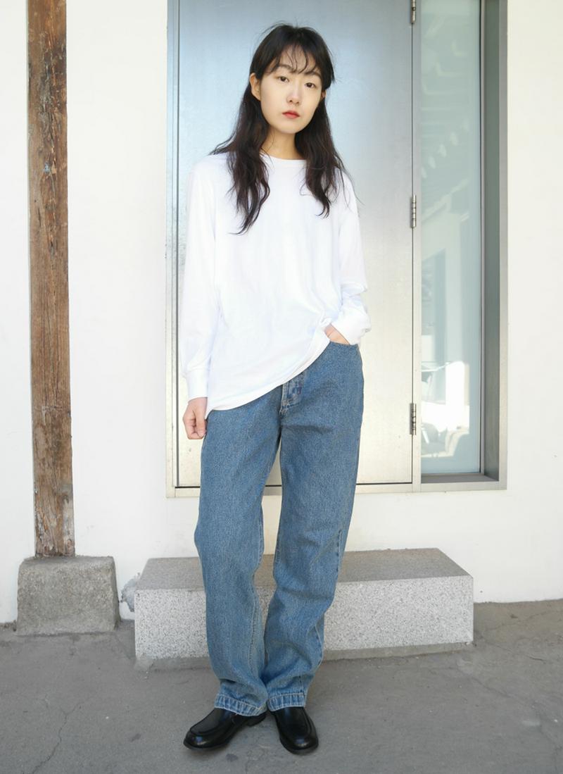 ベーシックコットンロングTシャツ