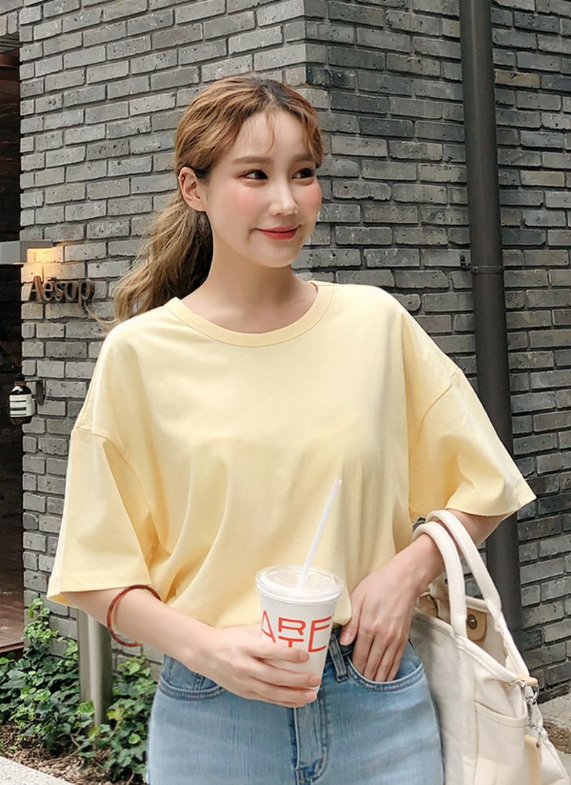 ドロップショルダー半袖Tシャツ