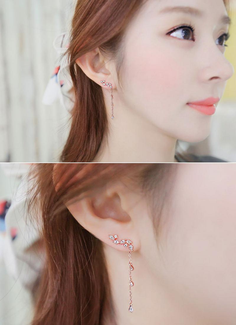 キュービックドロップピアス