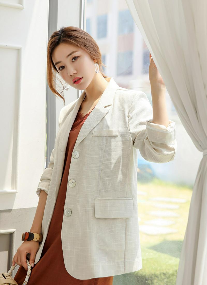 シェルボタンテーラードジャケット