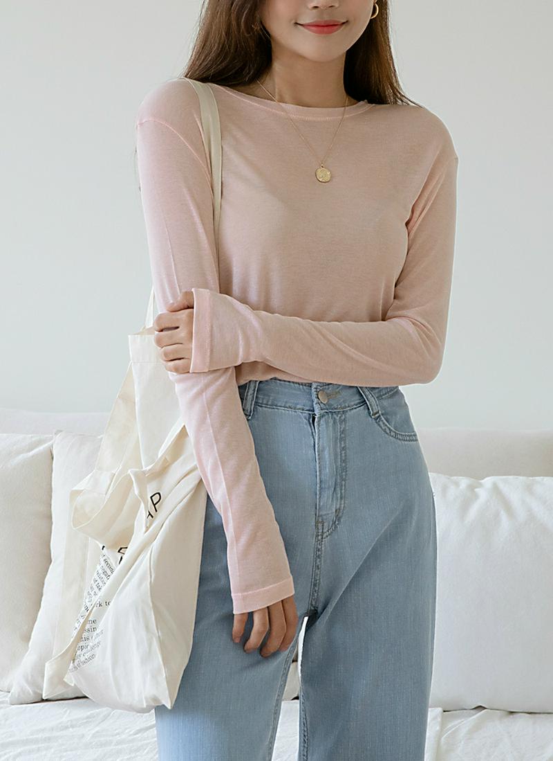 シースルーテンセルTシャツ