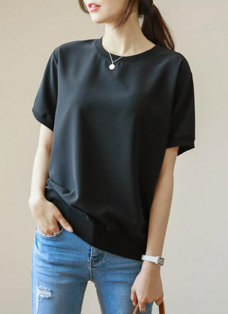 シフォン半袖スウェット