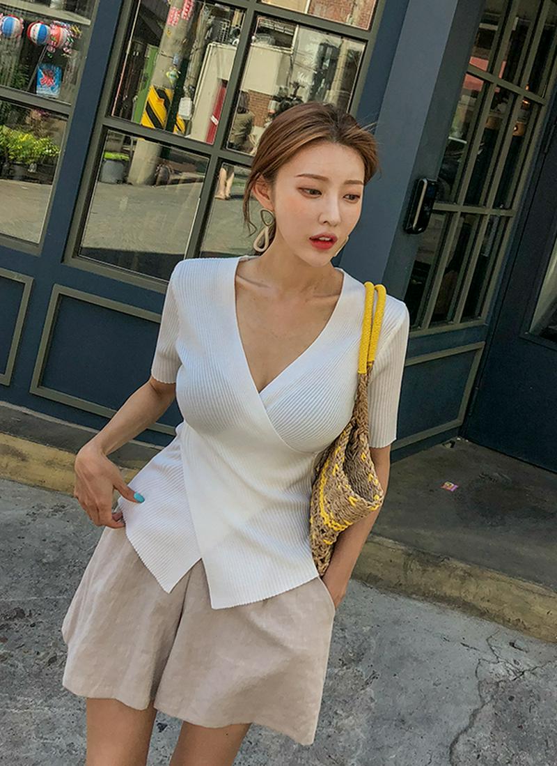 クロスリブニット