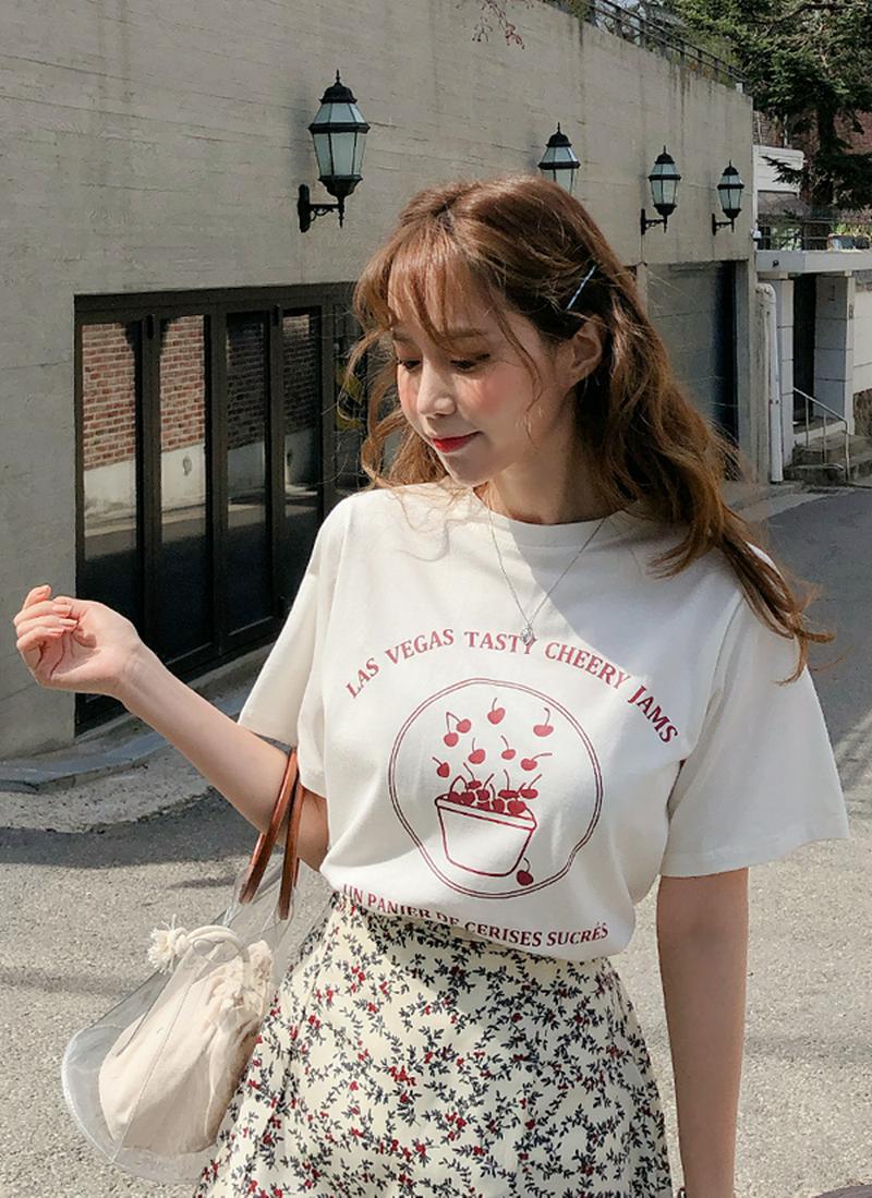 CHEERY JAMロゴ半袖Tシャツ