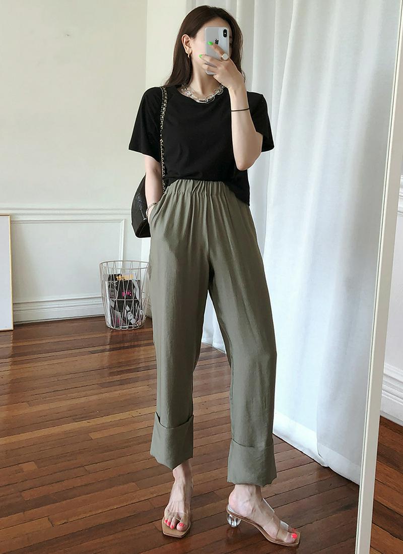ラグランクロップドTシャツ