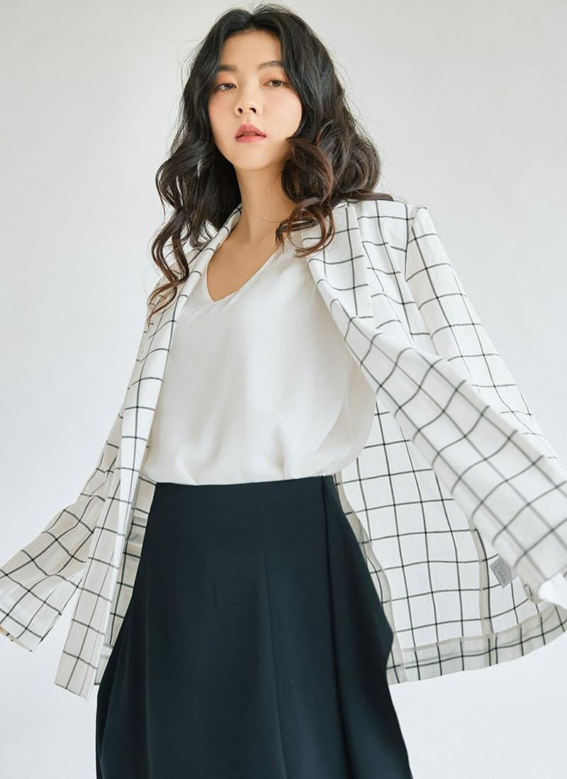 グラフチェックジャケット