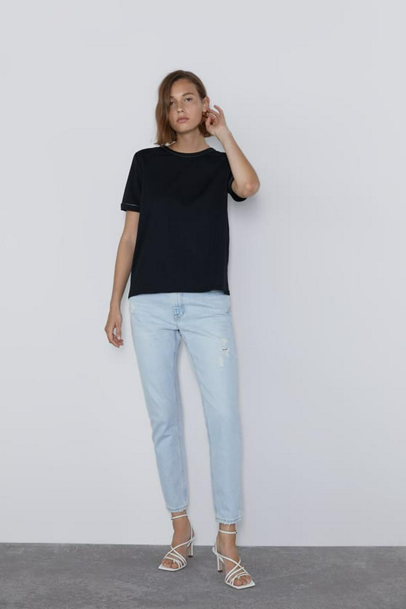 コンビ生地Ｔシャツ