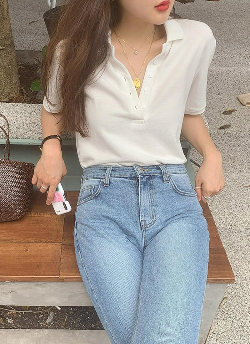 ポロカラーTシャツ