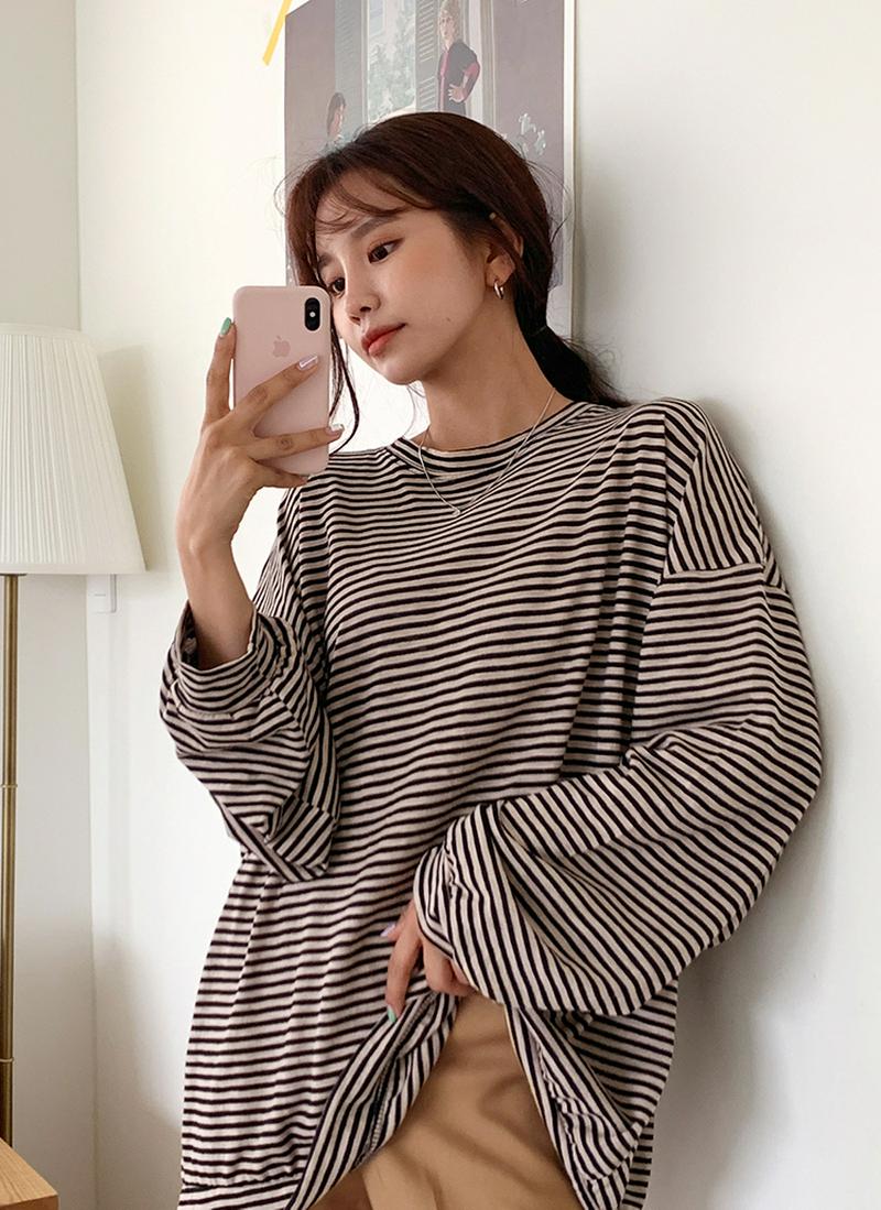ボクシーボーダーTシャツ・全3色