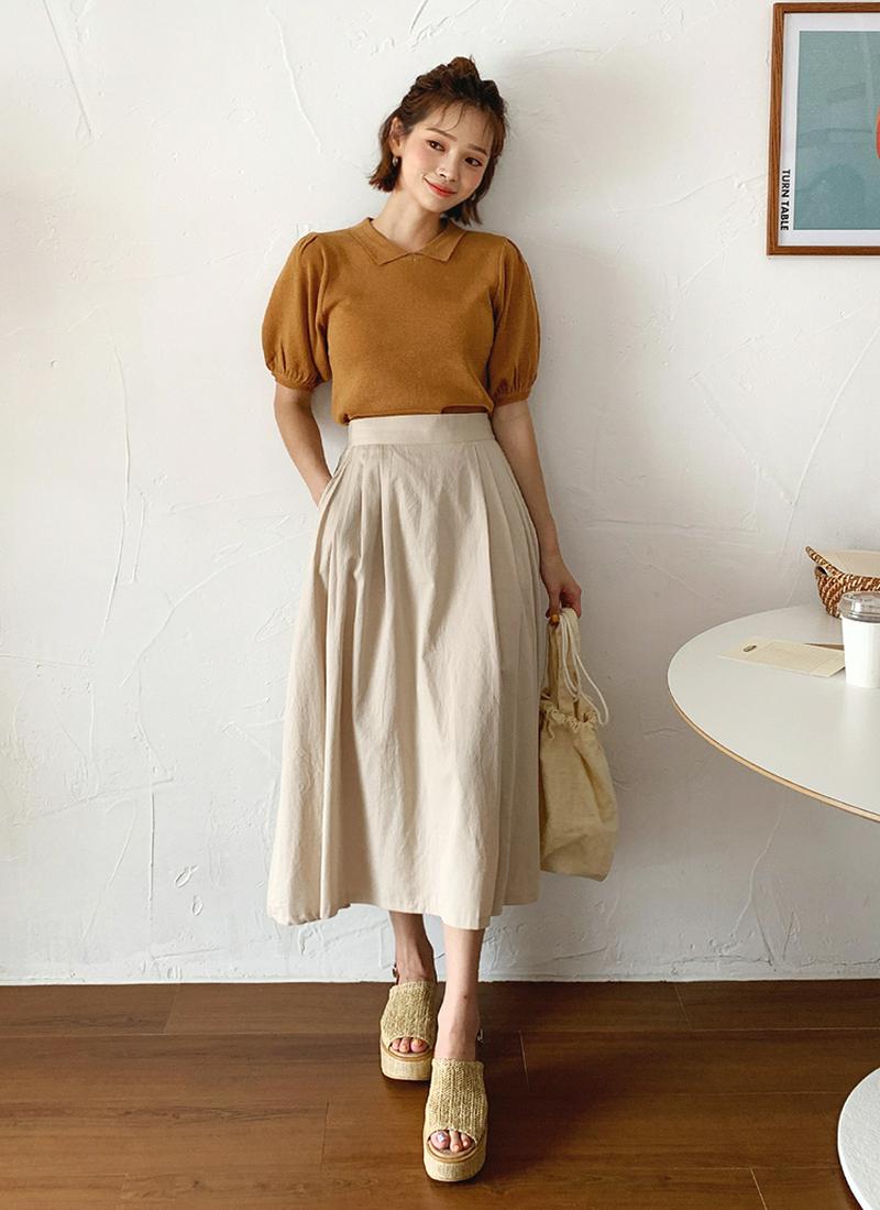 パフカラーニット・全3色