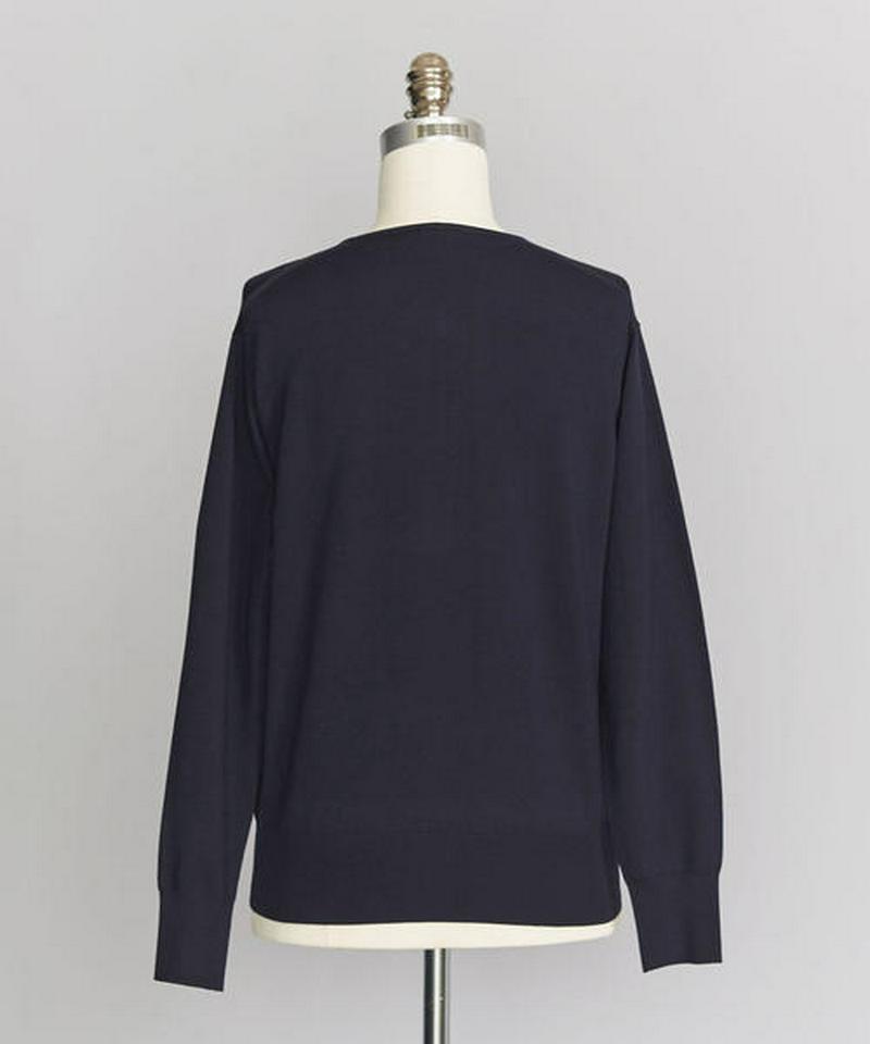 ＜LOEFF＞ウールヘンリーネックプルオーバーニット