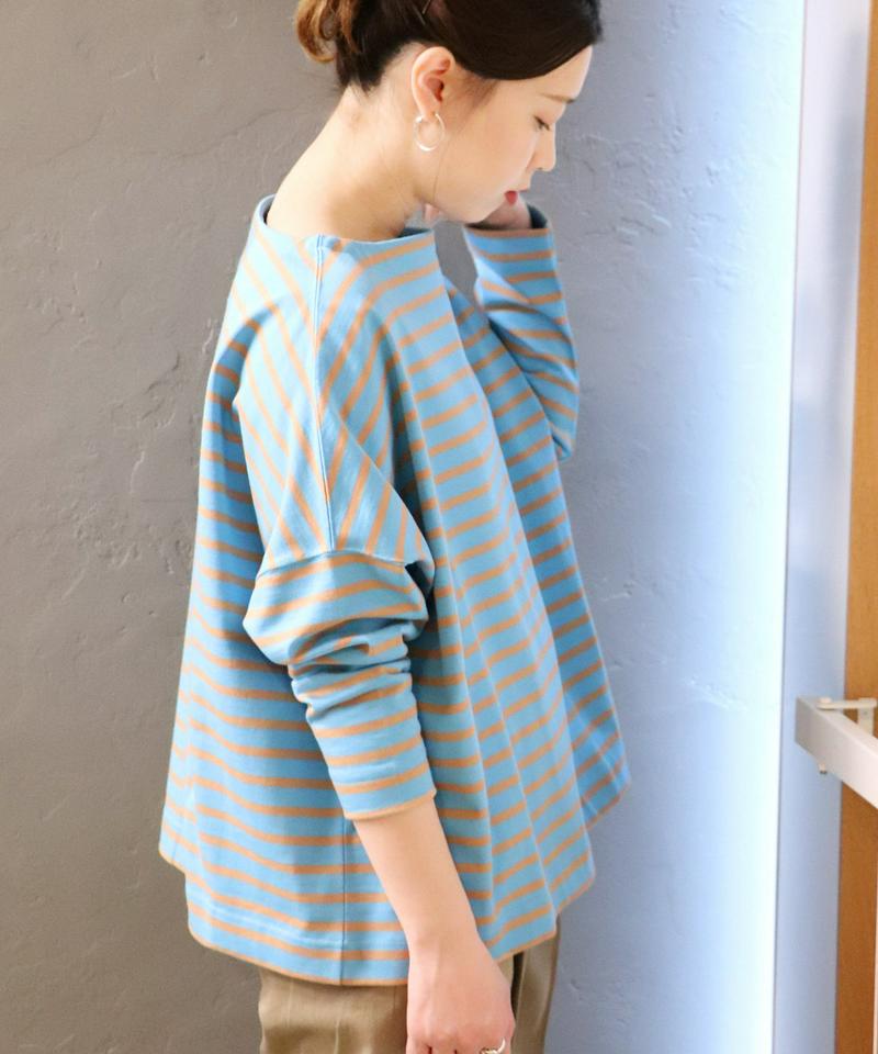 【TRADITIONAL WETHERWEAR 】BIG MARINE BOATNECK SHIRT L：カットソー