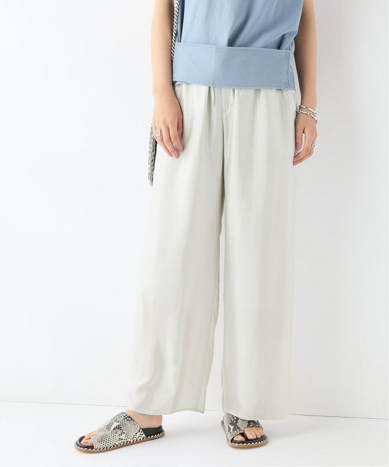 レーヨンルックツイルパンツ