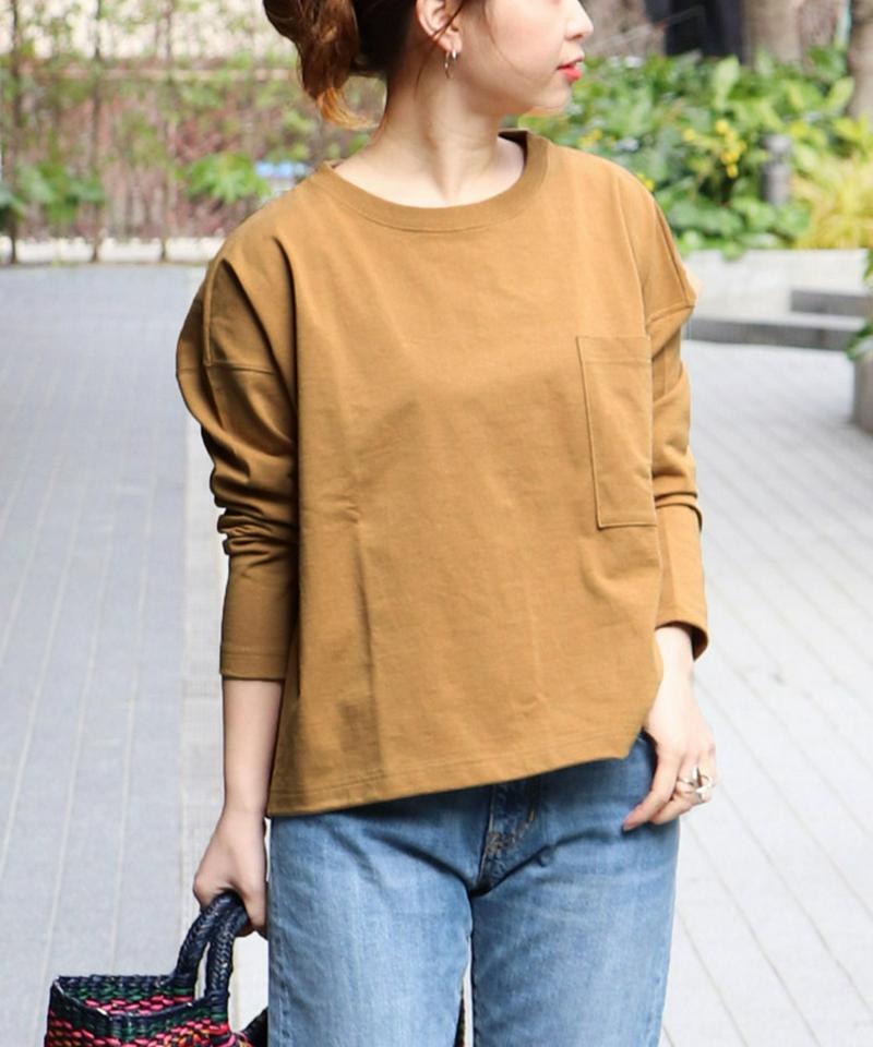 エーゲカイコットンビックポケットプルオーバー