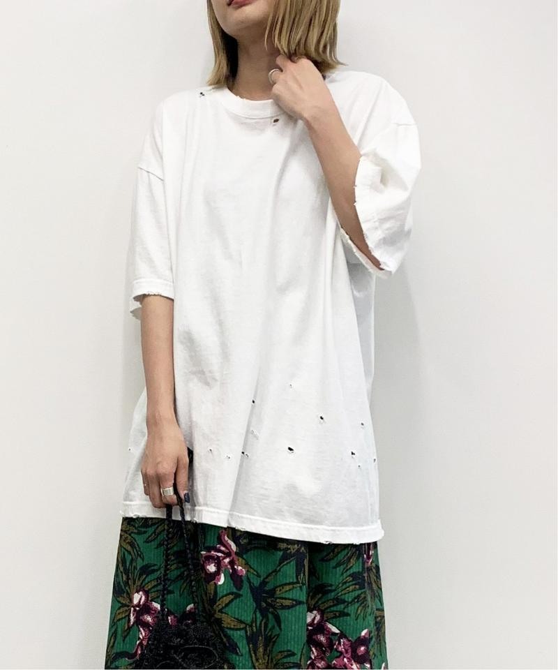 【WIFFLE/ウィッフル】ダメージショートスリーブTEE