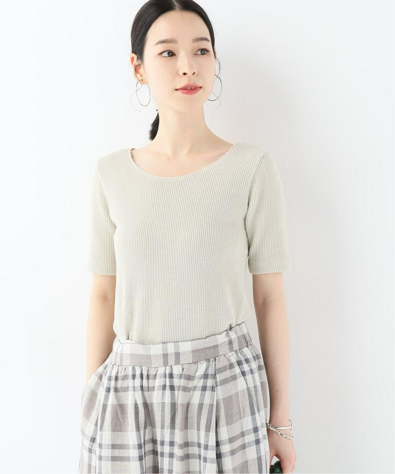 ソフトワッフルタイトプルオーバー