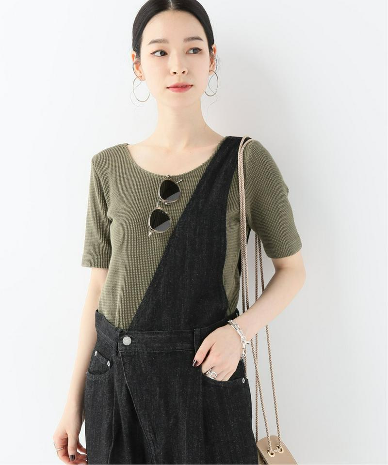 ソフトワッフルタイトプルオーバー