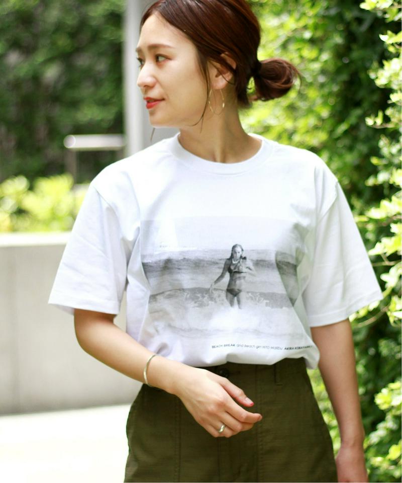 KOBAK AKIRA×relume GIRL ON THE BEACH：Tシャツ◆