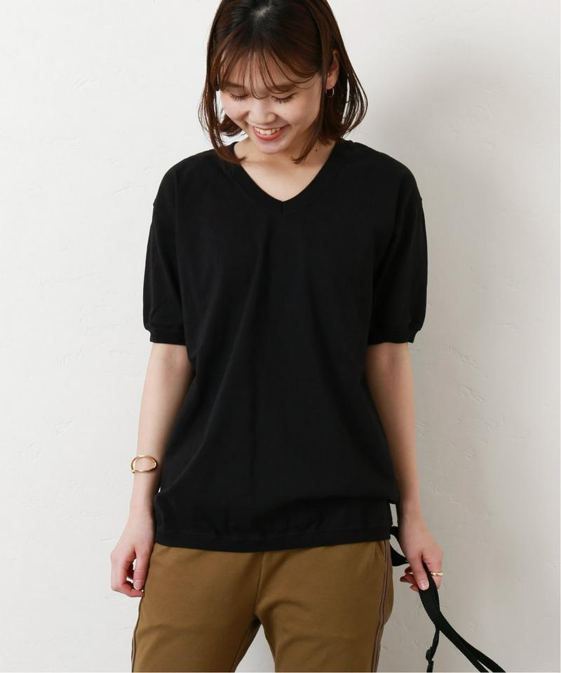 【Goodwear/グッドウェア】  V/N S/SL TEE CUFF AND HEM RIB：Tシャツ◆
