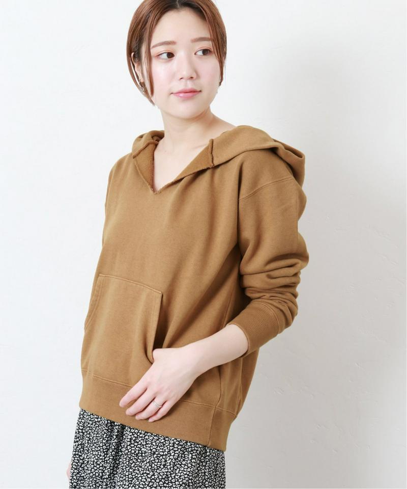 《WEB限定》JS+e起毛裏毛オーバーダイフードプルオーバー