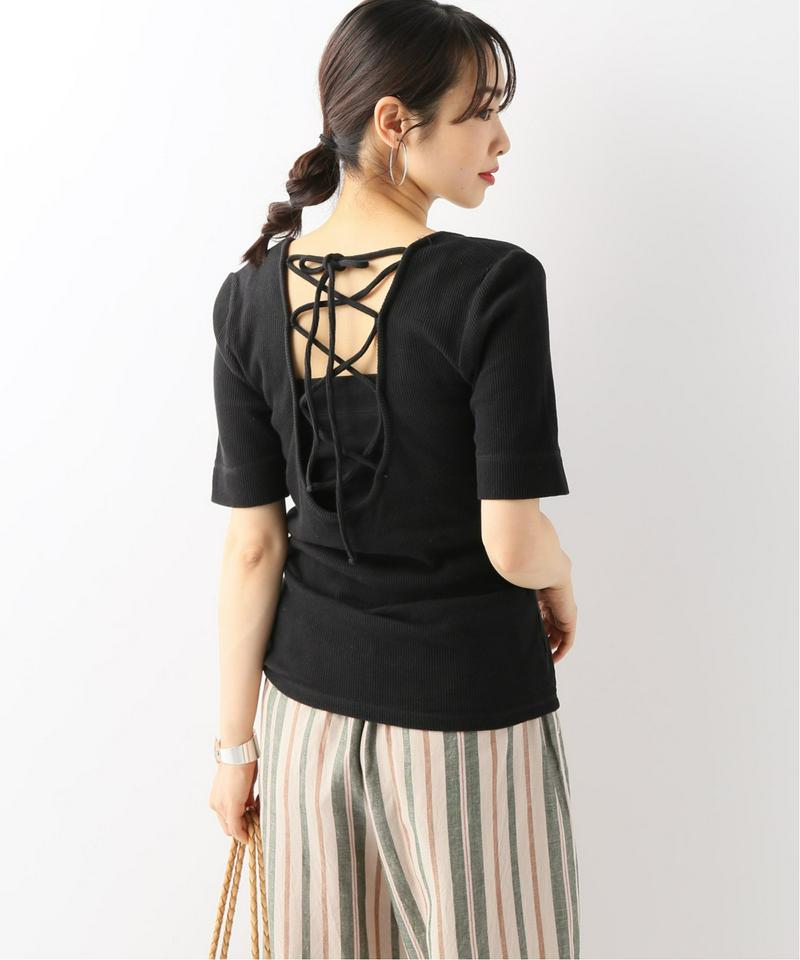 【R JUBILEE/アール ジュビリー】  BACKLACE-UP TEE