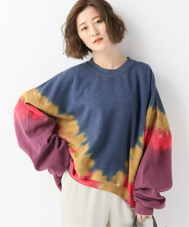 【COLLINA STRADA/コリーナ・ストラーダ】 TIE DIE ROUND HEM CREW