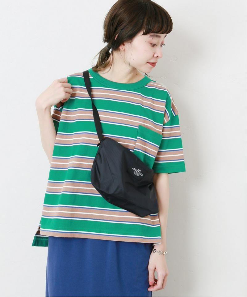 《WEB限定》【JS+e×G.F.G.S】 マルチボーダー BIG ポケットTシャツ◆