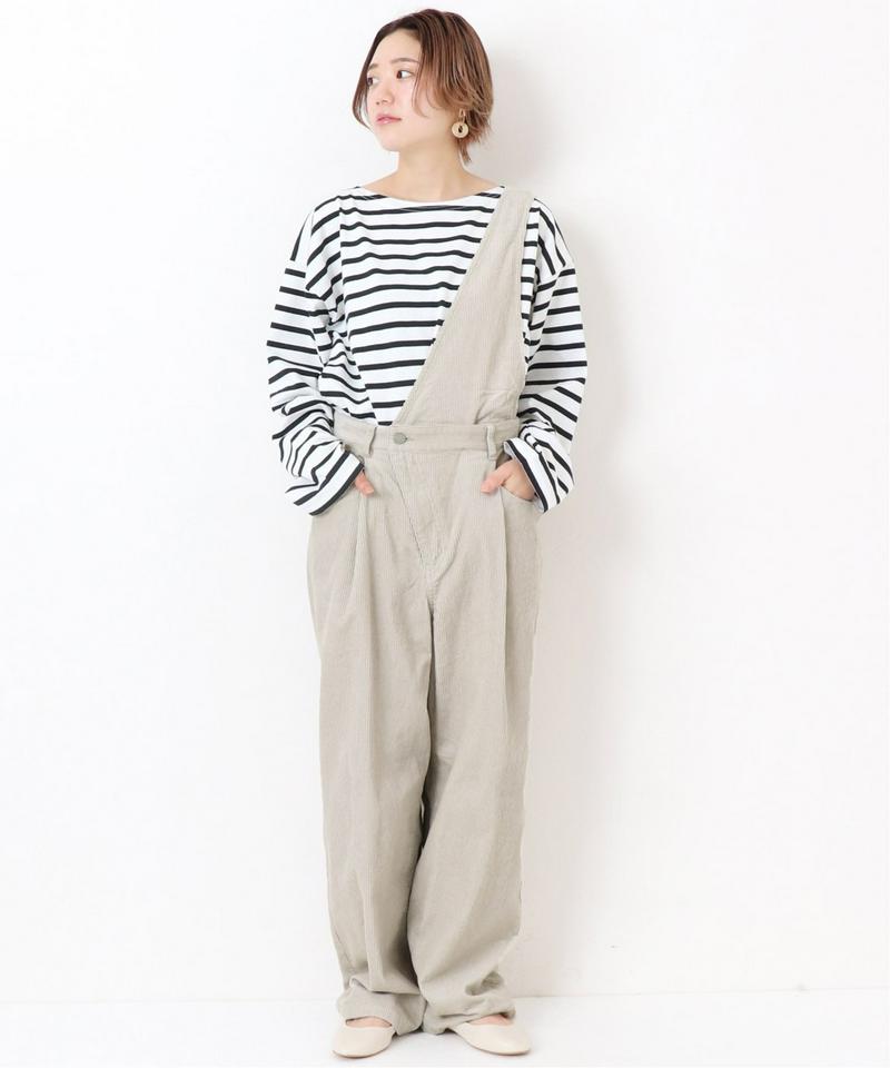《WEB限定》JS+eコールワンショルダーサロペットパンツ