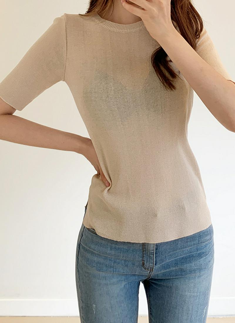 ショートスリーブニット