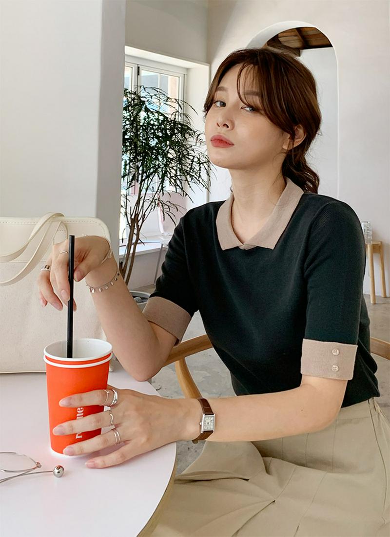 配色カラーニット・全4色