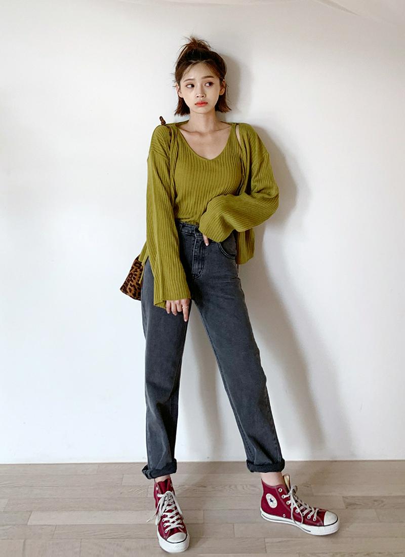 リブニットアンサンブル・全3色